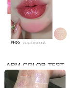 HERORANGE Glittering Mirror Lip Glaze, Watery Shimmering Light Lip Gloss Makeup 6 Colors, Hydrating Moisturizing, Long Lasting
