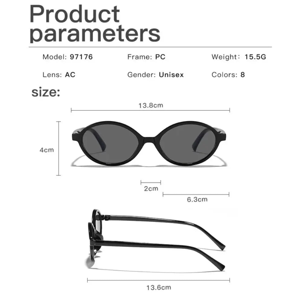 Sexy Small Oval Leopard Sunglasses Women Lovely Ins No Makeup Plain Glasses Frame Men Eyewear Cute Decorative Computer Glasses