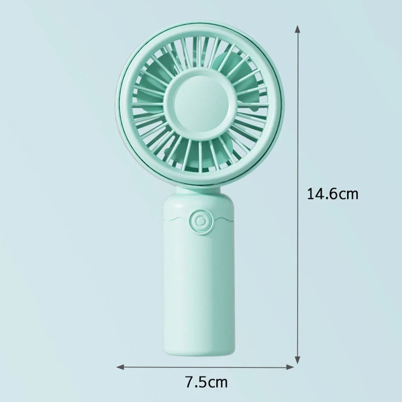 New Mini Fan Portable Mini USB Rechargeable Quiet Fans Table Makeup Eyelash Cooler Kids Outdoor Office Travel Air Cooler Fan