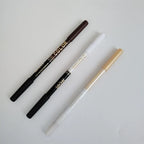 Wooden Dual-use Black Eyeliner Eyebrow Highgloss Pencil 3 In 1 Lasting Non Smudg White Silkworm Brighten Eye Shadow Stick Makeup