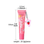6 Colors Random Hair Moisturizing Fruit Scent Lip Gloss Long-Lasting Waterproof Liquid Lipstick Makeup Valentine's Day gift