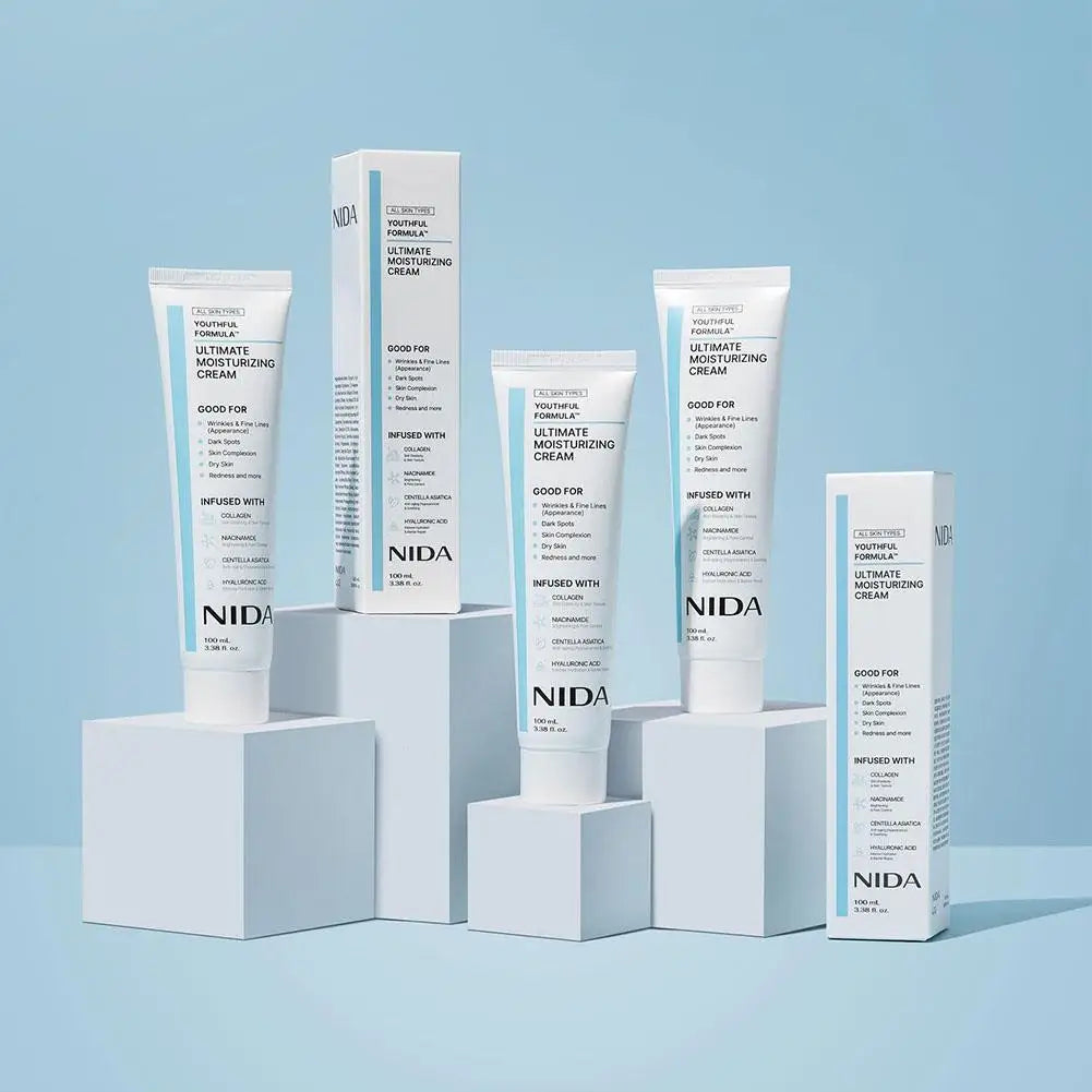 Moisturizing Cream Centella Asiatica, Niacinamide, Hyaluronic Acid, Collagen For Wrinkles, Fine Lines, Dark Spots, Dry Skin