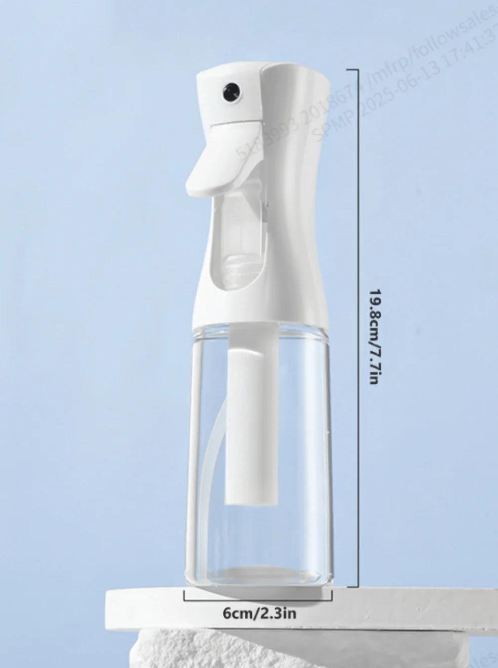 200ml High Pressure Continuous Spray Bottle Hair Care Makeup Water Replenishing Spray Separate Bottle Press Mist Spray Bottle