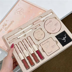 Face Makeup Set Double End Lip Glaze, Pressed Powder,Blush,Eyeshadow, Eyebrow Pen,Eyeliner,Lip Oil Gift Cosmetics